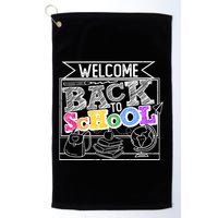 Sketchy Doodle Welcome Back To School Golf Towel