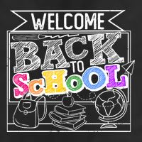 Sketchy Doodle Welcome Back To School Golf Towel
