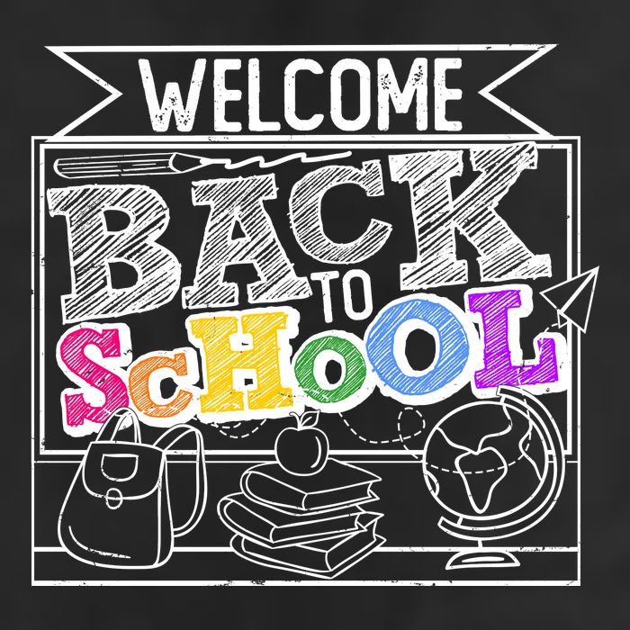 Sketchy Doodle Welcome Back To School Golf Towel