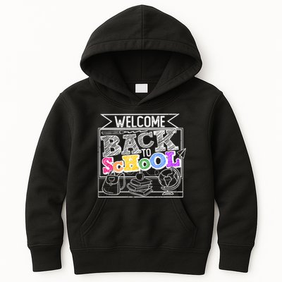 Sketchy Doodle Welcome Back To School Kids Hoodie
