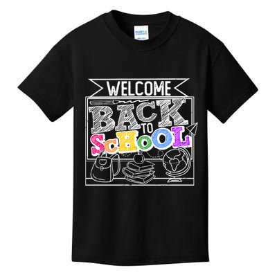 Sketchy Doodle Welcome Back To School Kids T-Shirt