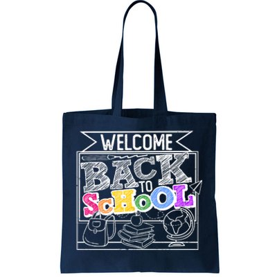 Sketchy Doodle Welcome Back To School Tote Bag