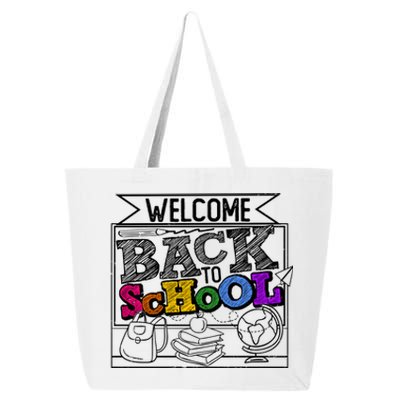 Sketchy Doodle Welcome Back To School 25L Jumbo Tote