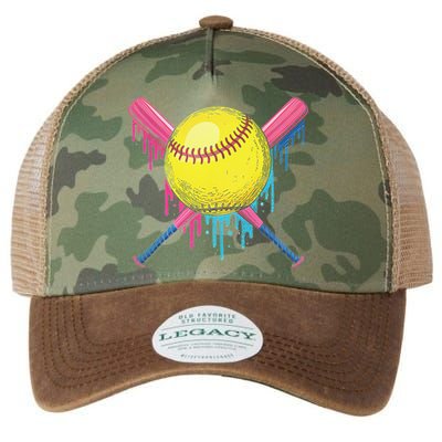 Softball Drip Women Ice Cream Drip Respect The Drip Legacy Tie Dye Trucker Hat