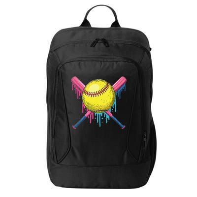 Softball Drip Women Ice Cream Drip Respect The Drip City Backpack
