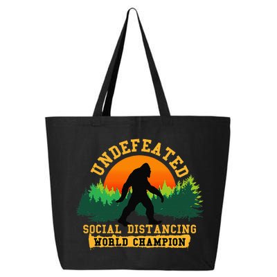 Social Distancing World Champion Funny Bigfoot 25L Jumbo Tote