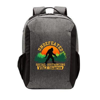 Social Distancing World Champion Funny Bigfoot Vector Backpack