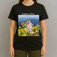 Silly Dog With Lollipop Meme Gen Z Brainrot Slang Meme T-Shirt