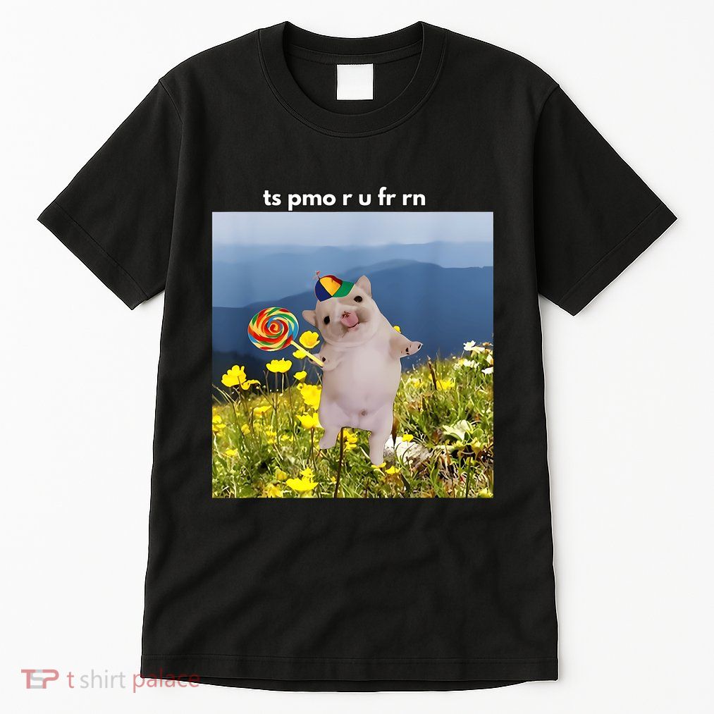 Silly Dog With Lollipop Meme Gen Z Brainrot Slang Meme Tall T-Shirt