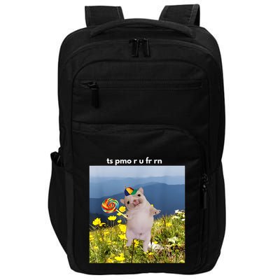 Silly Dog With Lollipop Meme Gen Z Brainrot Slang Meme Impact Tech Backpack