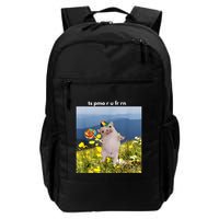 Silly Dog With Lollipop Meme Gen Z Brainrot Slang Meme Backpack