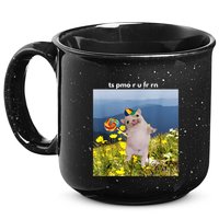 Silly Dog With Lollipop Meme Gen Z Brainrot Slang Meme 15oz Campfire Ceramic Mug