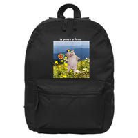 Silly Dog With Lollipop Meme Gen Z Brainrot Slang Meme 16 in Basic Backpack