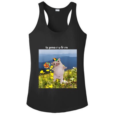 Silly Dog With Lollipop Meme Gen Z Brainrot Slang Meme Ladies PosiCharge Competitor Racerback Tank
