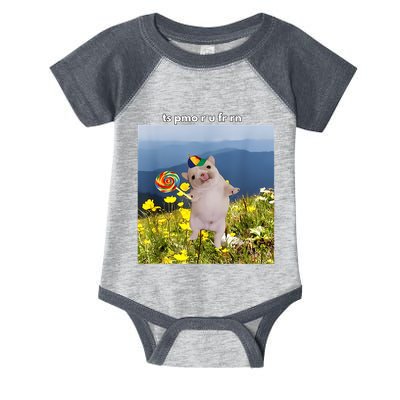 Silly Dog With Lollipop Meme Gen Z Brainrot Slang Meme Infant Baby Jersey Bodysuit