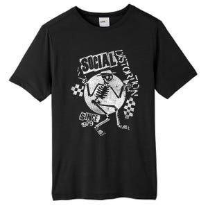 Social Distortion White Spray Skelly Tall Fusion ChromaSoft Performance T-Shirt