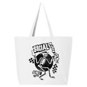 Social Distortion White Spray Skelly 25L Jumbo Tote