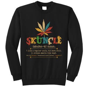 Skuncle Definition Weed Gifts For Uncle,Marijuana Leaf Stoner Uncle Sweatshirt