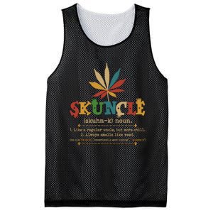 Skuncle Definition Weed Gifts For Uncle,Marijuana Leaf Stoner Uncle Mesh Reversible Basketball Jersey Tank