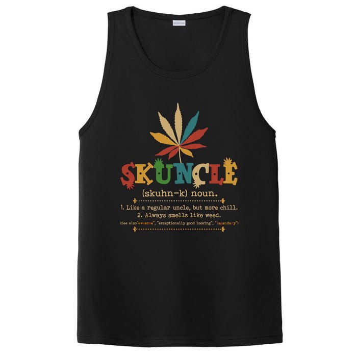 Skuncle Definition Weed Gifts For Uncle,Marijuana Leaf Stoner Uncle PosiCharge Competitor Tank