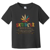 Skuncle Definition Weed Gifts For Uncle,Marijuana Leaf Stoner Uncle Toddler T-Shirt