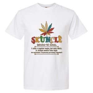 Skuncle Definition Weed Gifts For Uncle,Marijuana Leaf Stoner Uncle Garment-Dyed Heavyweight T-Shirt