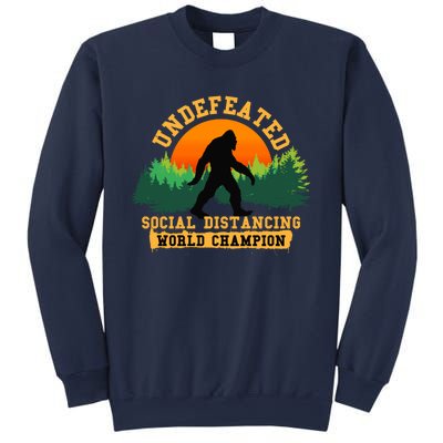 Social Distancing World Champion tee Funny Bigfoot tee Sweatshirt