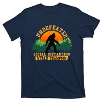 Social Distancing World Champion tee Funny Bigfoot tee T-Shirt