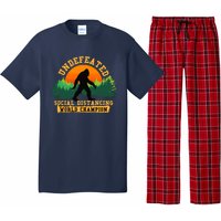 Social Distancing World Champion tee Funny Bigfoot tee Pajama Set