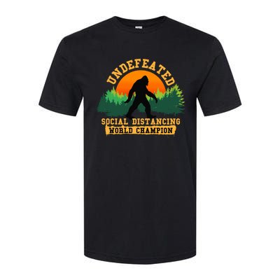 Social Distancing World Champion tee Funny Bigfoot tee Softstyle® CVC T-Shirt