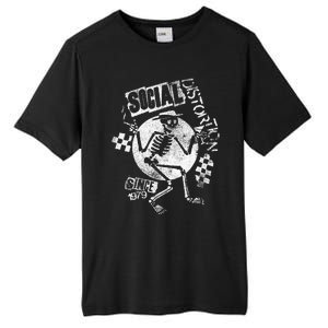 Social Distortion White Spray Skelly Tall Fusion ChromaSoft Performance T-Shirt