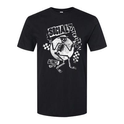 Social Distortion White Spray Skelly Softstyle® CVC T-Shirt