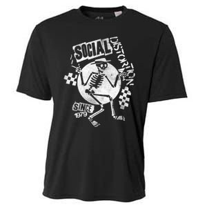 Social Distortion White Spray Skelly Cooling Performance Crew T-Shirt