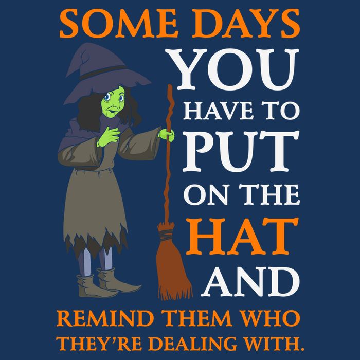 Some Days You Have To Put On The Hat And Remind Them Who They're Dealing With Full-Length Apron With Pockets