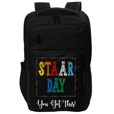 Staar Day You Got This Testing Teacher Motivational Impact Tech Backpack