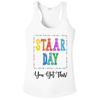 Staar Day You Got This Testing Teacher Motivational Ladies PosiCharge Competitor Racerback Tank