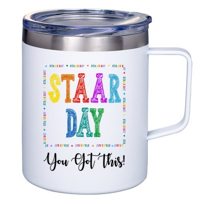 Staar Day You Got This Testing Teacher Motivational 12oz Stainless Steel Coffee Mug