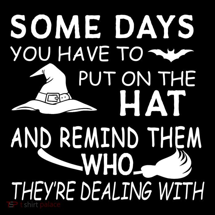 Some Days You Have To Put On The Hat, Halloween Design Pom Pom 12in Knit Beanie