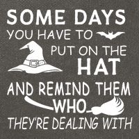 Some Days You Have To Put On The Hat, Halloween Design Cotton Canvas Backpack