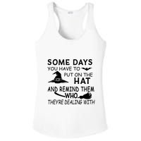 Some Days You Have To Put On The Hat, Halloween Design Ladies PosiCharge Competitor Racerback Tank