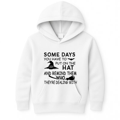 Some Days You Have To Put On The Hat, Halloween Design Kids Hoodie