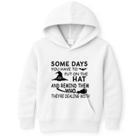Some Days You Have To Put On The Hat, Halloween Design Kids Hoodie