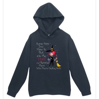 SOME DAYS YOU HAVE TO PUT ON THE HAT Halloween Witch Broom Urban Pullover Hoodie