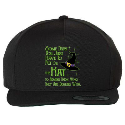 Some Days You Have To Put On The Hat Halloween Witch Wool Snapback Cap
