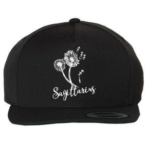 Sagittarius Dandelion Zodiac Sign Floral Horoscope Gift Wool Snapback Cap