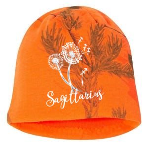 Sagittarius Dandelion Zodiac Sign Floral Horoscope Gift Kati - Camo Knit Beanie