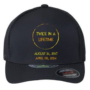 Solar Eclipse 04.08.24 Twice In Lifetime 2024 Solar Eclipse Flexfit Unipanel Trucker Cap