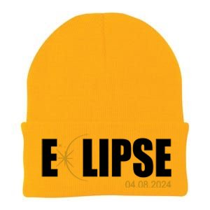 Solar Eclipse 04.08.24 Knit Cap Winter Beanie