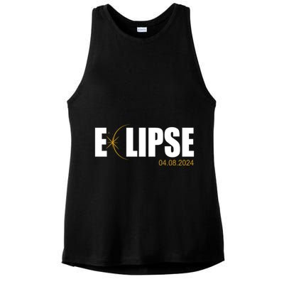 Solar Eclipse 04.08.24 Ladies PosiCharge Tri-Blend Wicking Tank