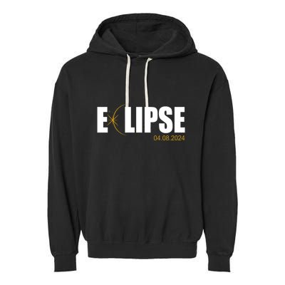 Solar Eclipse 04.08.24 Garment-Dyed Fleece Hoodie